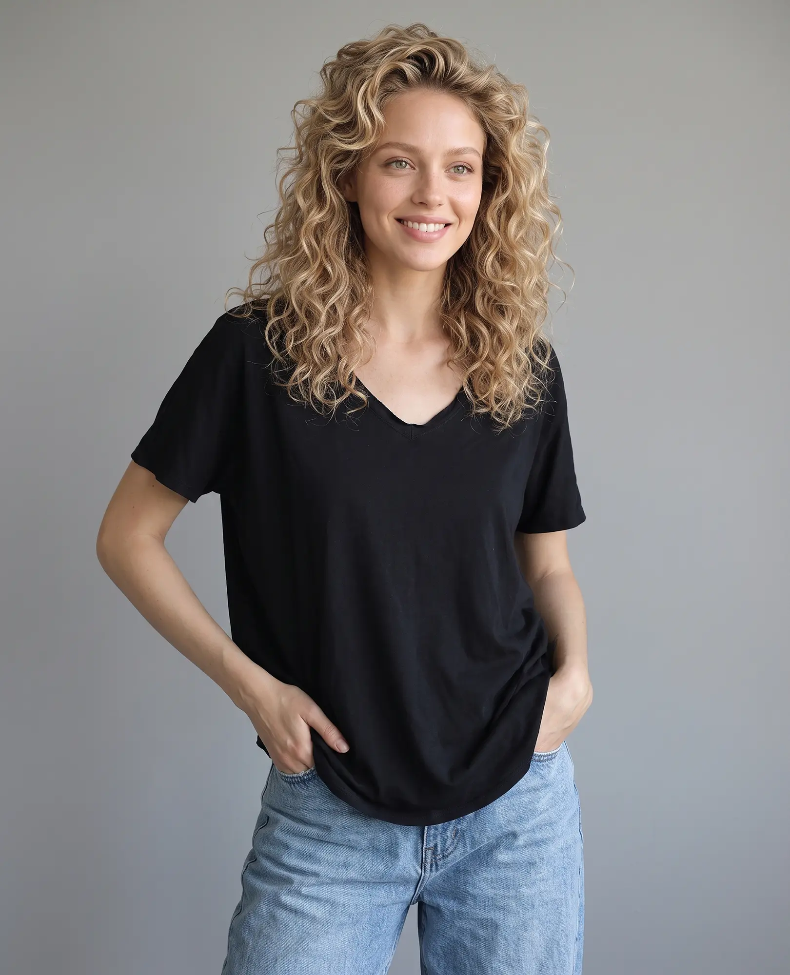 חולצת וי קלאסית - Image 7